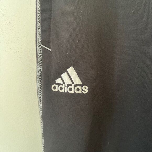 adidas Black Track Pants with White Stripes - Picture 7 of 9
